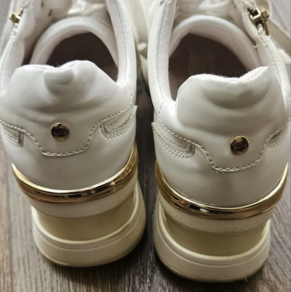 ALDO Women's White Wedge Sneakers - Picture 8 of 14